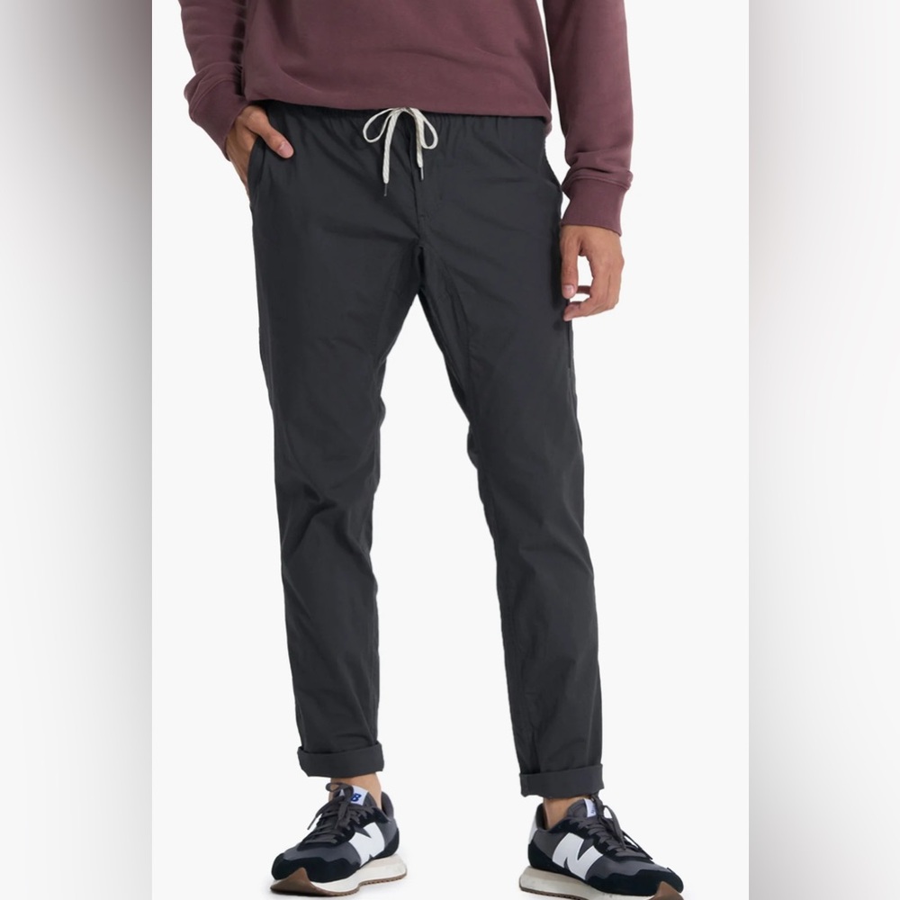 #335 Vuori Ripstop Pant Dark Gray Appx Med - 15” Waist Flat 31” Inseam